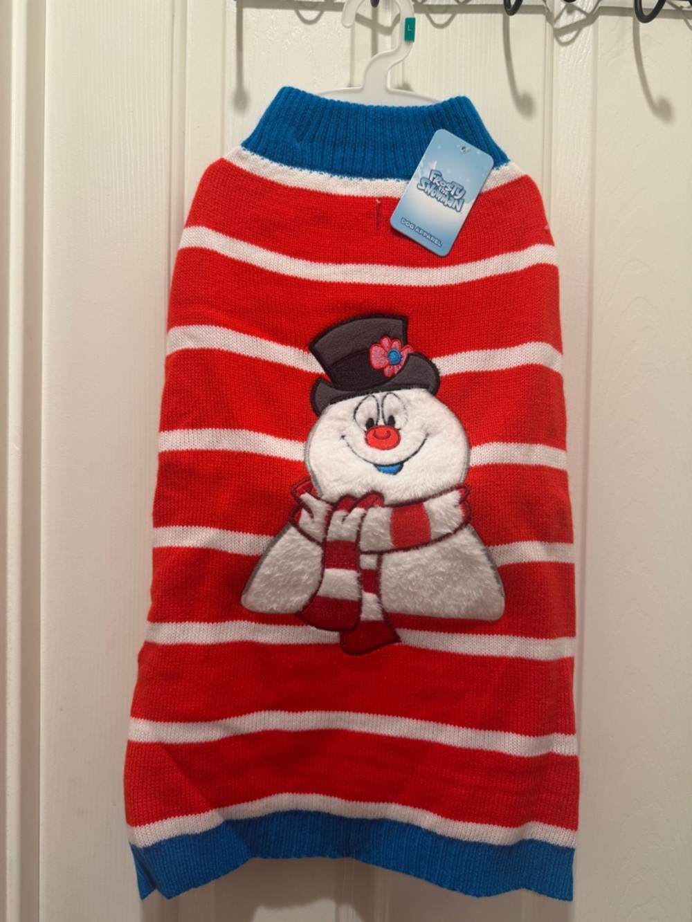 Frosty The Snowman Holiday Sweater Pet Christmas Halloween Cat Dog Costume L
